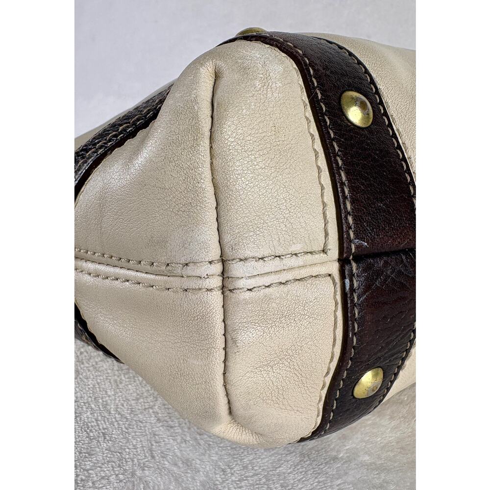 Coach Carly Hobo in Cream/Ivory with Chain - Picture 8 of 16